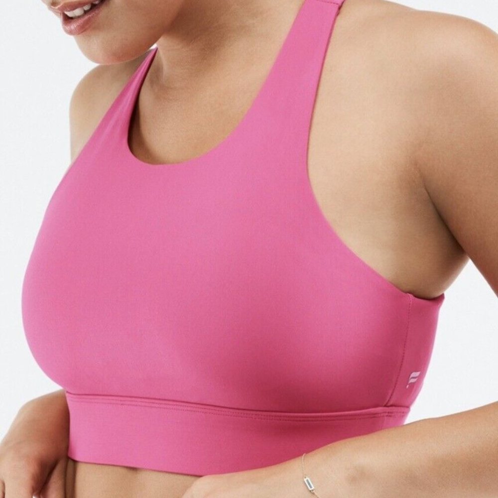 Fabletics Ella High Impact Sports Bra II Dark Pink Medium NWT